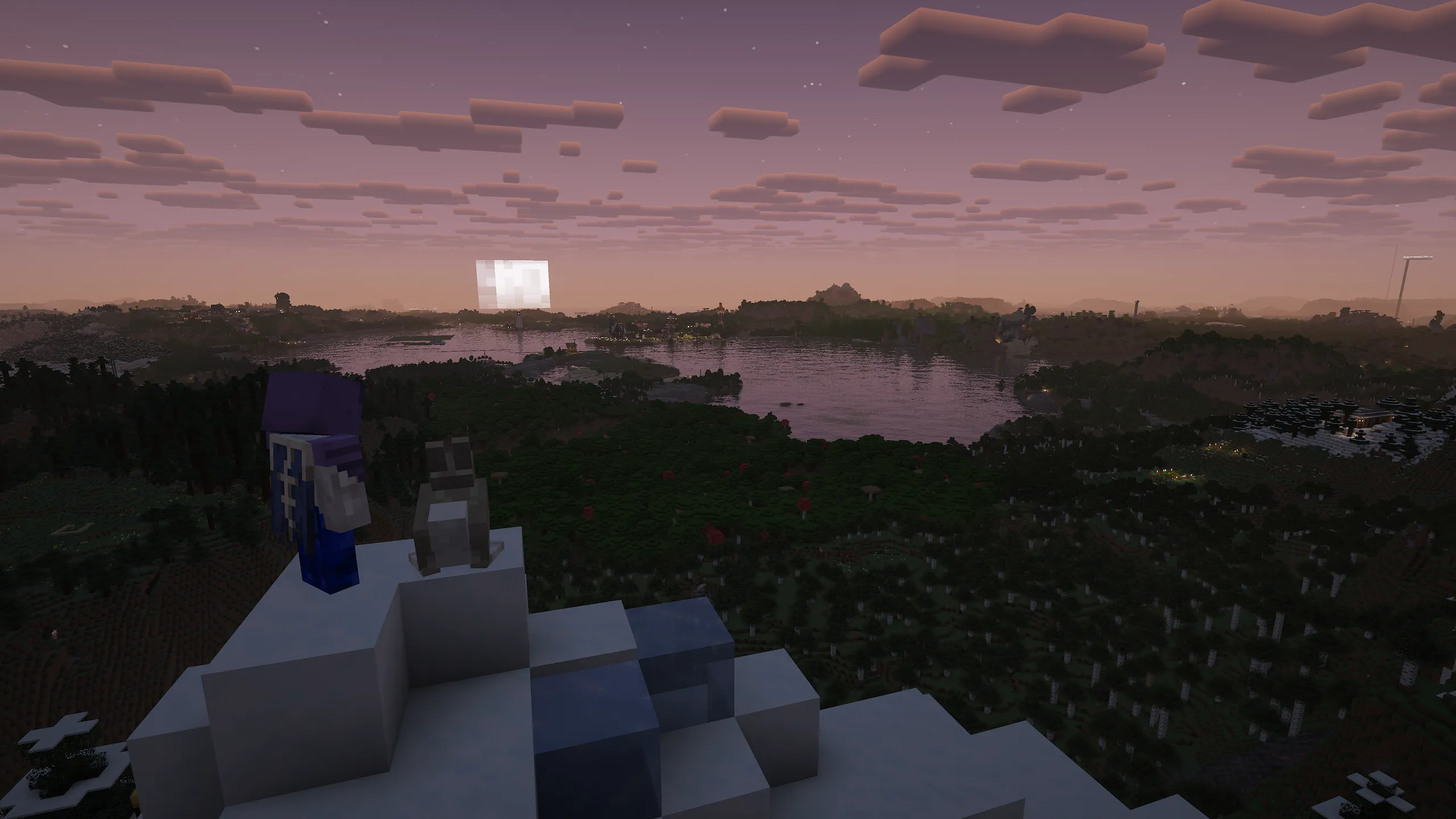 Night-time view of near undisturbed wilderness on Vanilla Europa with signs-of-life sprinkled about the horizon. Night-time view of near undisturbed wilderness on Vanilla Europa with signs-of-life sprinkled about the horizon.
