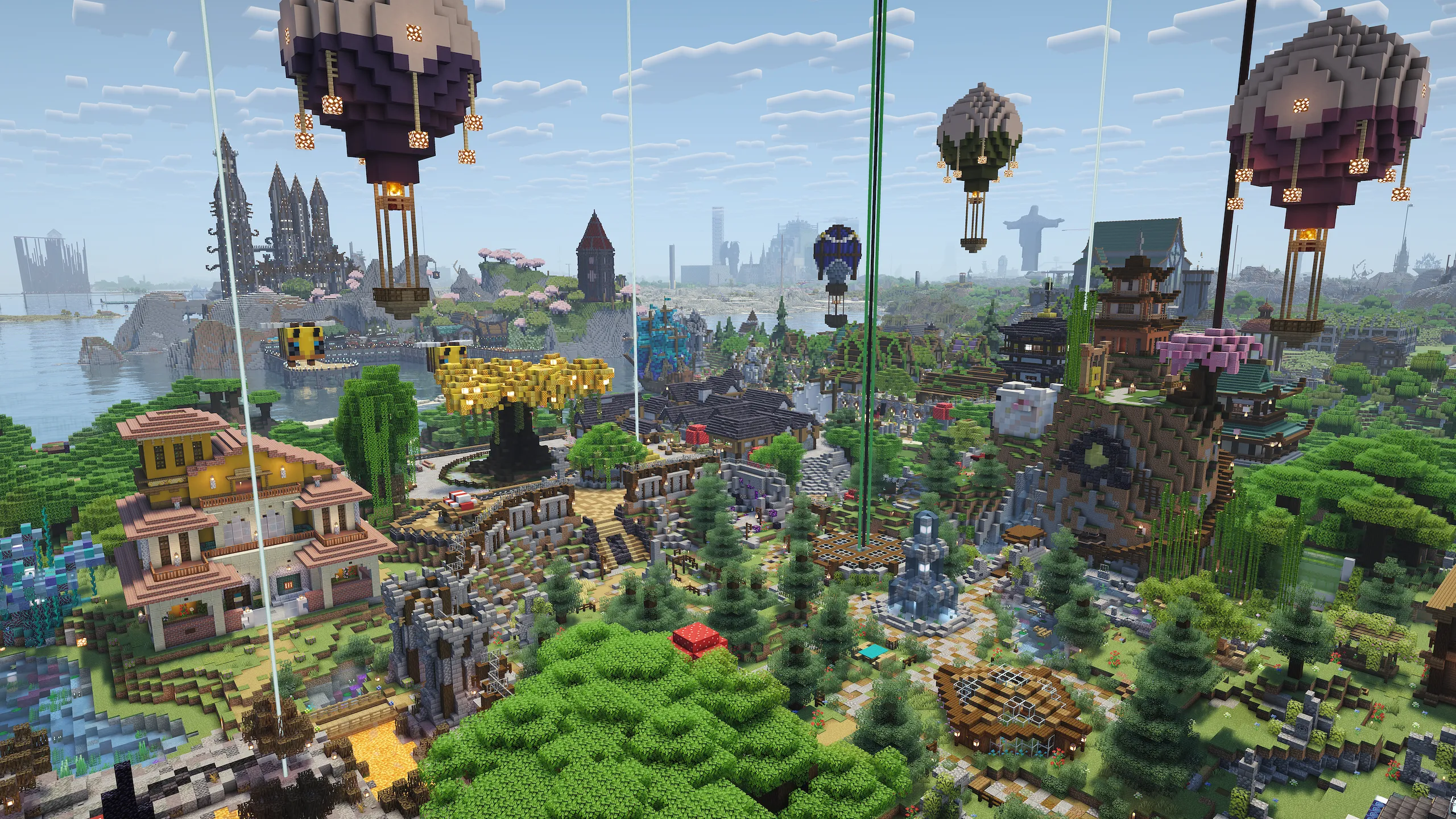 A more built-up area in Vanilla Europa's wilderness. A more built-up area in Vanilla Europa’s wilderness
